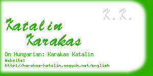 katalin karakas business card